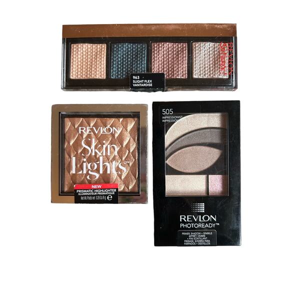 Revlon - Eye Shadow - Highlighter - Primer Face Makeup - Set of 3 *NEW* - Picture 1 of 2